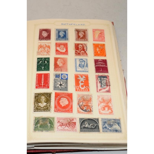 181 - A collection of schoolboy stamp albums and stockbooks. Worth a look through.