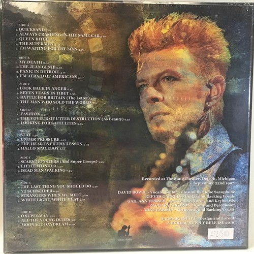 424 - DAVID BOWIE BOX SET ‘ACCIDENTAL SIRENS’ FACTORY SEALED. From Sept 22nd 1997 recorded in Detroit, Mic... 