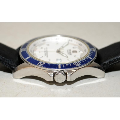 253 - Swiss Military Hanowa Flagship gents quartz watch. 45mm across including crown. Working at time of l... 