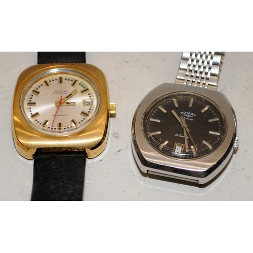 362 - Small collection of quality gents watches to include Seiko Lassale, Casio, Rotary and Avia