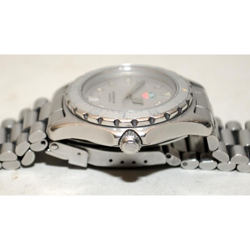 373 - Tag Heuer Ladies quartz professional 200m divers watch ref: WE1212-R-2. Seen working at time of list... 