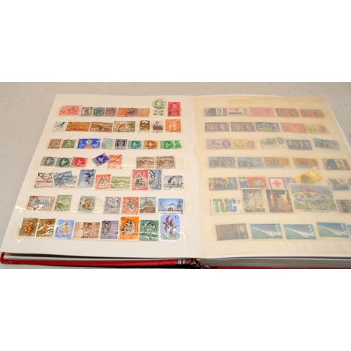 187 - Three stamps stock books from around the world including early examples