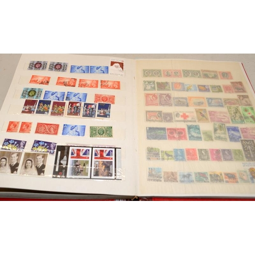 187 - Three stamps stock books from around the world including early examples