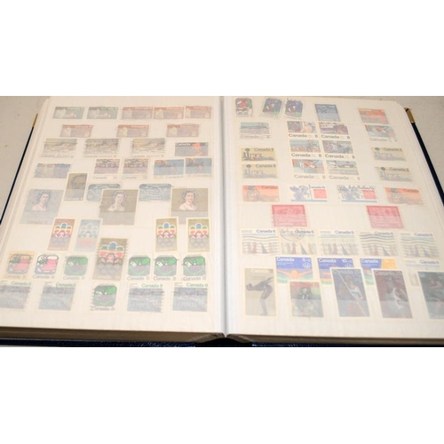 195 - Excellent Canada stamps stock book, good quantity of stamps within