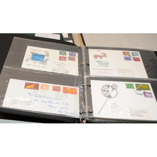 198 - Five albums of world stamps, Royalty stamp sheets, and first day covers relating to military, space ... 