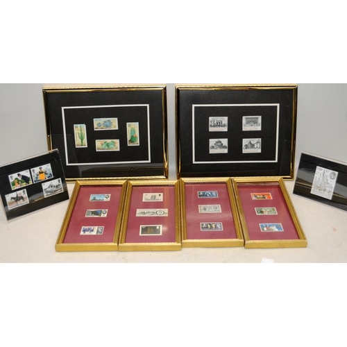 201 - A collection of mint GB stamps including a stock book, loose and framed examples. Includes high valu... 