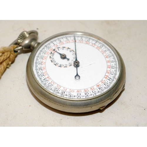 114A - British Military Pattern 1/10th second timer stopwatch. Broad arrow to caseback. Good working order ... 