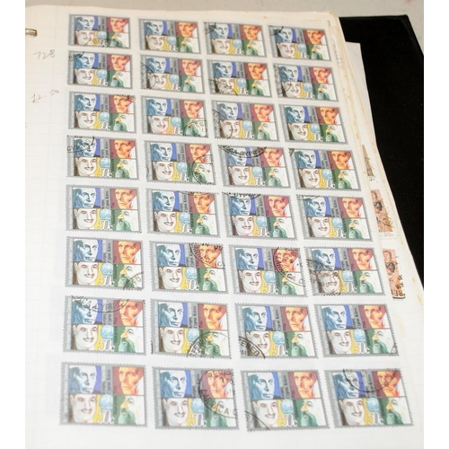 224 - A large collection of world stamps contained within a number of albums and stock books including ear... 