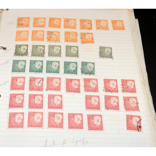 224 - A large collection of world stamps contained within a number of albums and stock books including ear... 