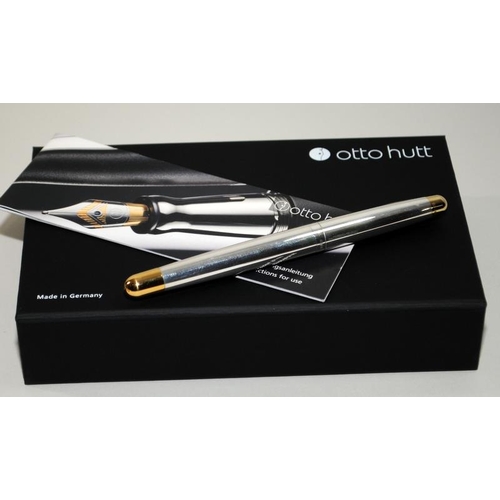 2 - Quality Otto Hutt Sterling silver cased ballpoint pen c/w inner and outer box and papers. Fully hall... 