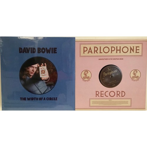 52 - DAVID BOWIE 10” SINGLE VINYLS X 2. FIrst here we have a factory sealed copy of ‘The Width Of A Circl... 