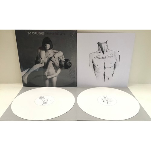 125 - BAT FOR LASHES VINYL LP RECORD. This is a double vinyl album pressed on white vinyl and is in Ex con... 