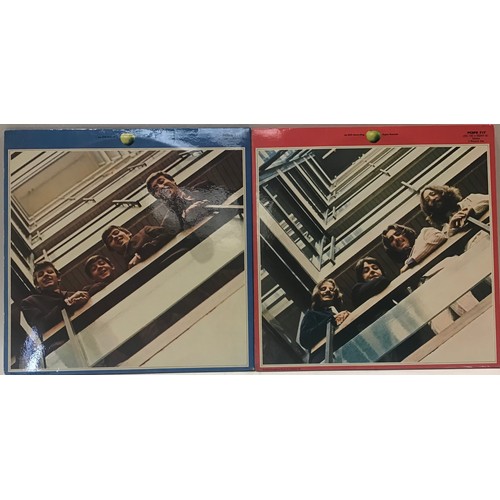 155 - THE BEATLES RED AND BLUE ‘GREATEST HITS’ ALBUMS ORIGINAL COLOURED VINYL LIMITED EDITIONS. These albu... 