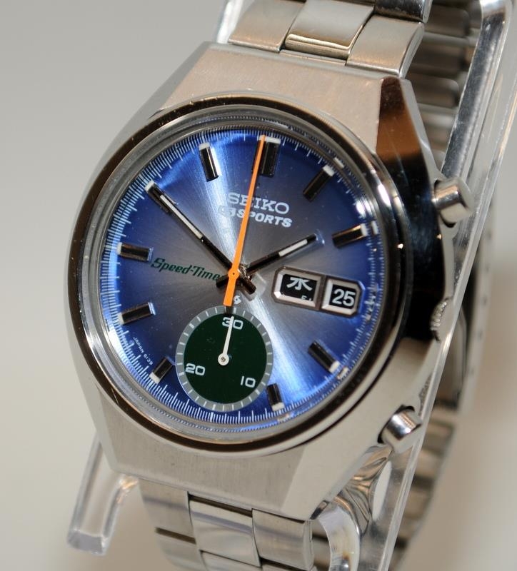 Vintage Seiko 5 Sports Speedtimer gents automatic chronograph ref