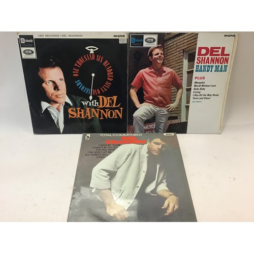 135 - DEL SHANNON VINYL LP RECORDS X 3. Titles here include - Total Commitment - One Thousand Six Hundred ... 
