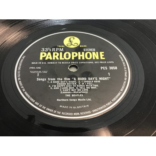 7 - THE BEATLES STEREO VINYL LP ‘A HARD DAYS NIGHT’. Super Stereo Film Soundtrack copy found here on Par... 