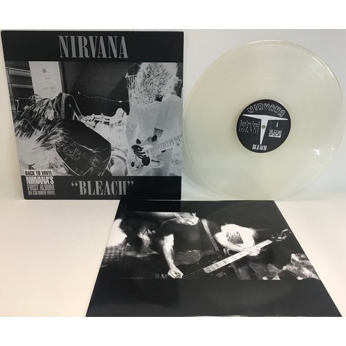 156 - NIRVANA ‘BLEACH’ LP ON CLEAR VINYL  UK PRESS. This is an unplayed copy found here on Sub Pop Records... 
