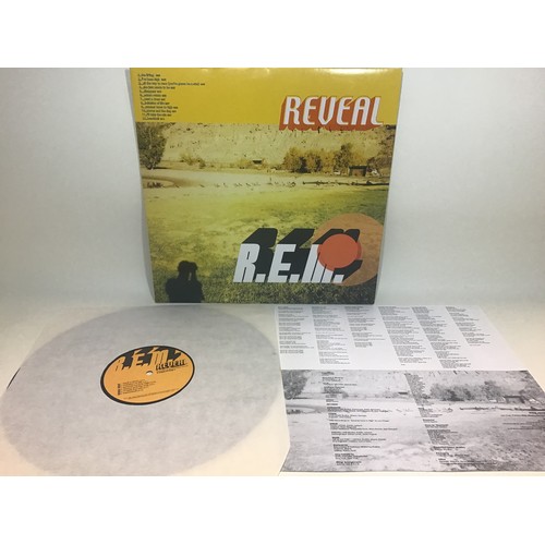 12 - REM VINYL LP RECORD ‘REVEAL’. UK First Press from 2001 which includes printed inner with lyrics. Ver... 
