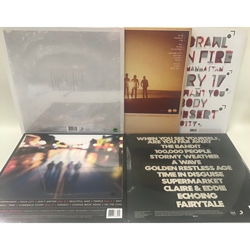 160 - KINGS OF LEON VINYL LP RECORDS X 5. Starting of with 2 factory sealed albums entitled - Mechanical B... 