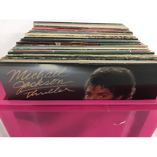 92 - LARGE BOX OF VARIOUS 80’s AND 90’S VINYL RECORDS. A mixture here to include artist’s - Diana Ross - ... 