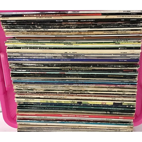92 - LARGE BOX OF VARIOUS 80’s AND 90’S VINYL RECORDS. A mixture here to include artist’s - Diana Ross - ... 