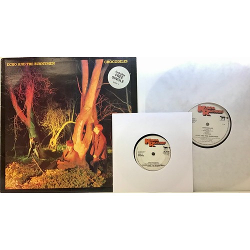 259 - ECHO AND THE BUNNYMEN VINYL LP ‘CROCODILES’ WITH BONUS 7” SINGLE. Found here on WEA vinyl records KO... 