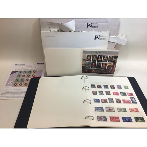 121 - Album of Queen Elizabeth II commemorative GB stamps.