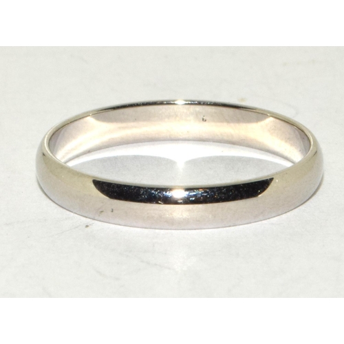 240 - A new 925 silver wedding band Size N