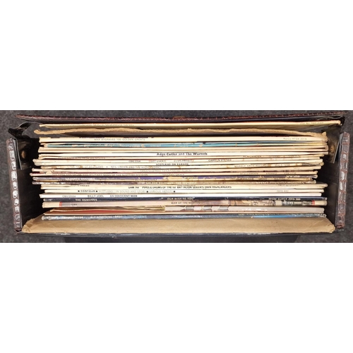 35 - A carry case of mainly easy listening LP Records.