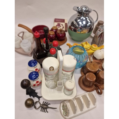 40 - Large collection of mainly cruet sets and other collectables to include vintage Thermos jug and boxe... 