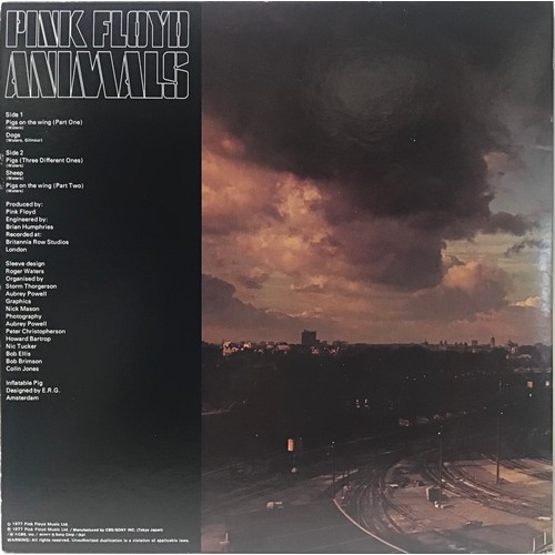 297 - PINK FLOYD ‘ANIMALS’ CBS  JAPANANESE VINYL LP. Complete with Obi and insert we find this gatefold sl... 