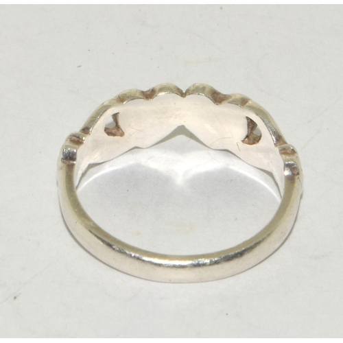 173 - A 925 silver Claddagh ring Size O.