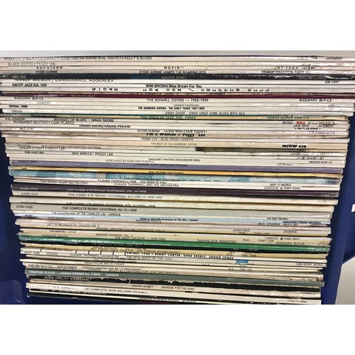 81 - LARGE SELECTION OF JAZZ / VOCALIST AND BIG BAND JAZZ VINYL LP RECORDS. Artists here include - Peggy ... 