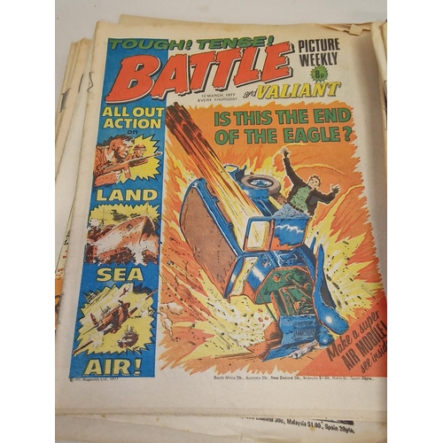 111 - A collection of vintage comics from the 1970's to include Action and Battle.