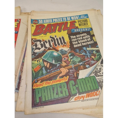 111 - A collection of vintage comics from the 1970's to include Action and Battle.