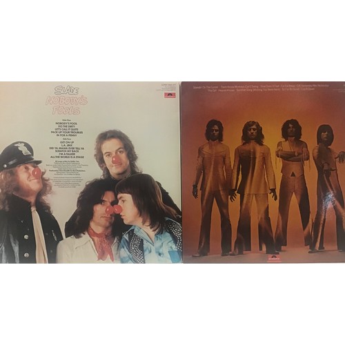 19 - COLLECTION OF VINYL LP RECORDS FROM SLADE. All found here on Polydor Records with titles as follows ... 