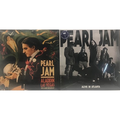 254 - PEARL JAM FACTORY SEALED VINYL LP RECORDS X 2. Titles here are ‘Aladdin Las Vegas’ and ‘Alive In Atl... 