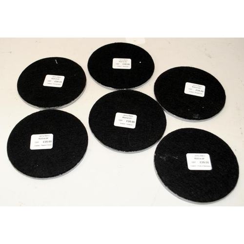 445 - Set of 6 contemporary  individually designed coasters