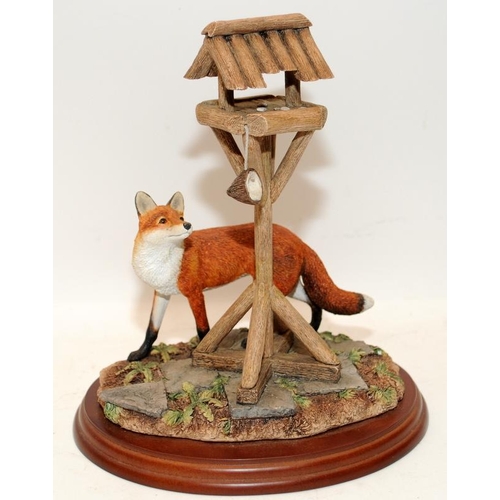 336 - Border Fine Arts tableau featuring a fox from the Country Characters series 'The Scrounger' model re... 