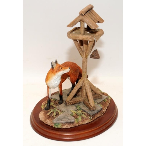 336 - Border Fine Arts tableau featuring a fox from the Country Characters series 'The Scrounger' model re... 