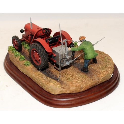 337 - Large Border Fine Arts tableau from the Tractors series 'Tattie Spraying' ref A5894. Boxed but no ce... 