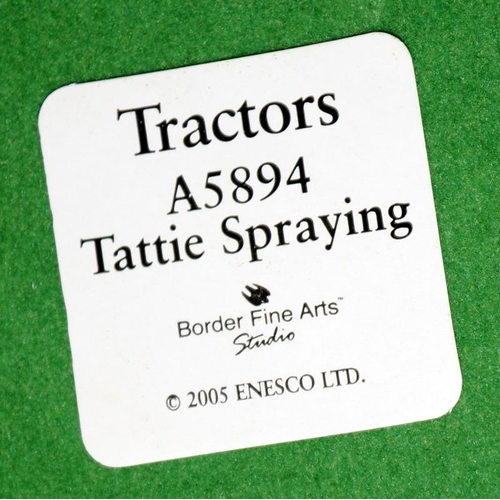 337 - Large Border Fine Arts tableau from the Tractors series 'Tattie Spraying' ref A5894. Boxed but no ce... 