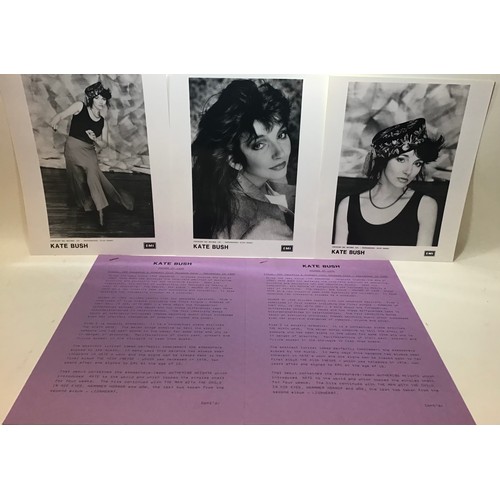 326 - KATE BUSH PROMMOTIONAL PRESS PACK VINYL ALBUM ‘HOUNDS OF LOVE’. Ex copy of the Vinyl here on EMI KAB... 