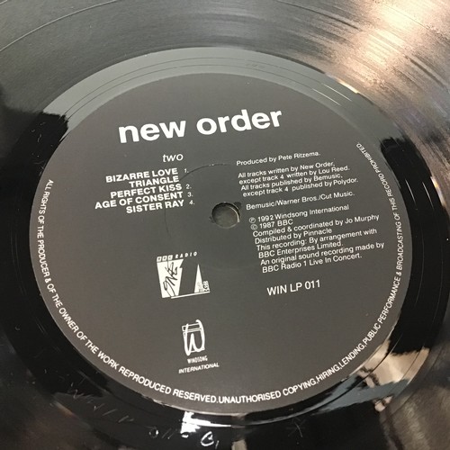 223 - NEW ORDER - BBC RADIO 1 LIVE IN CONCERT - VINYL LP. This was released in 1992 and is rare to find on... 