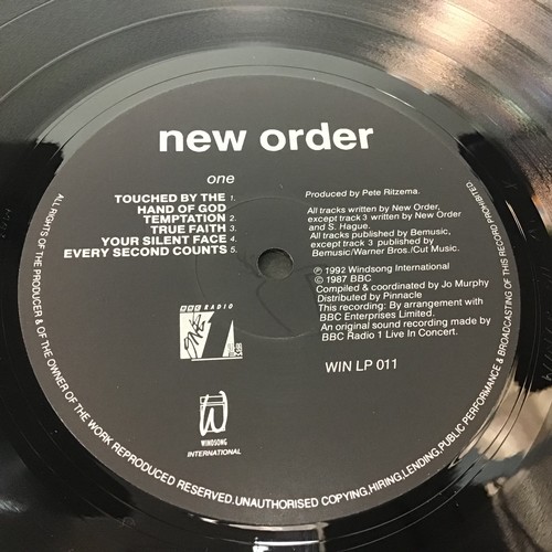 223 - NEW ORDER - BBC RADIO 1 LIVE IN CONCERT - VINYL LP. This was released in 1992 and is rare to find on... 