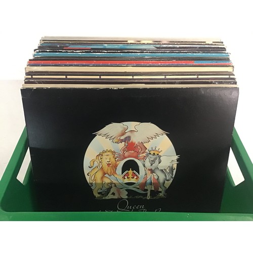 291 - COLLECTION OF VARIOUS VINYL ROCK AND POP VINYL RECORDS. A selection of Queen albums found here along... 