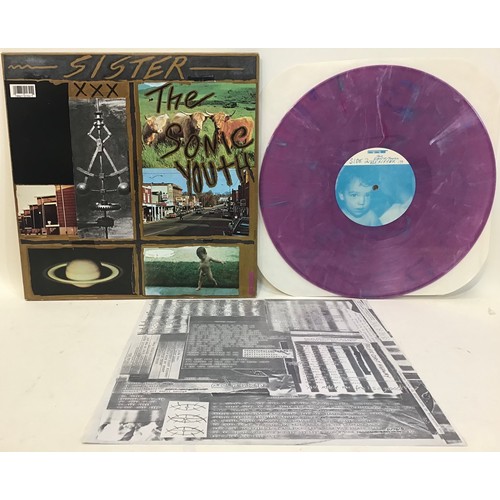 234 - SONIC YOUTH VINYL LP RECORD ‘ SISTER ‘. Rare purple splatter colored variant of Sonic Youth's 1987 L... 