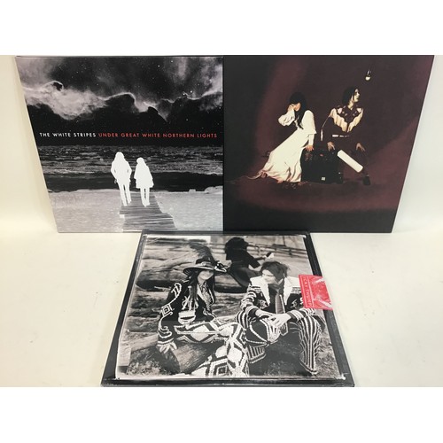 288 - THE WHITE STRIPES VINYL LP RECORDS X 3. Titles here are as follows - Elephant - Under Great White No... 