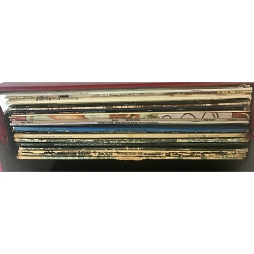 164 - CASE OF VARIOUS ALBUMS AND 12” SINGLES. Artist’s here include -Pink Floyd - KLF - David Bowie - Spud... 