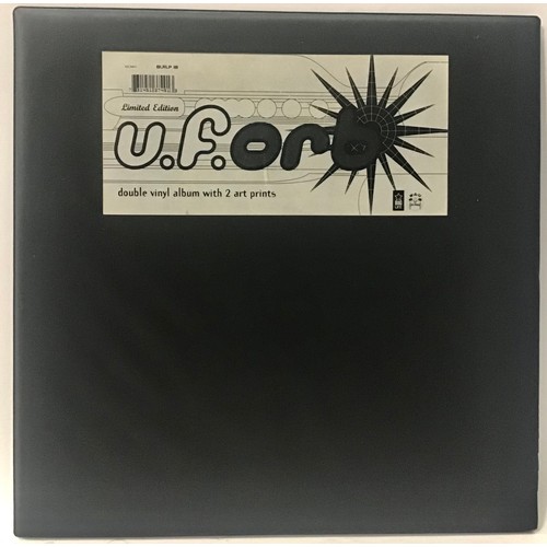 64 - THE ORB 'U.F.ORB' DOUBLE ALBUM IN BLACK LIMITED EDITION PVC SLEEVE. The vinyl is in beautiful Ex con... 